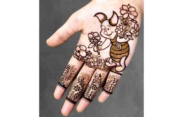 Cute Mehndi Design For Kids (5)